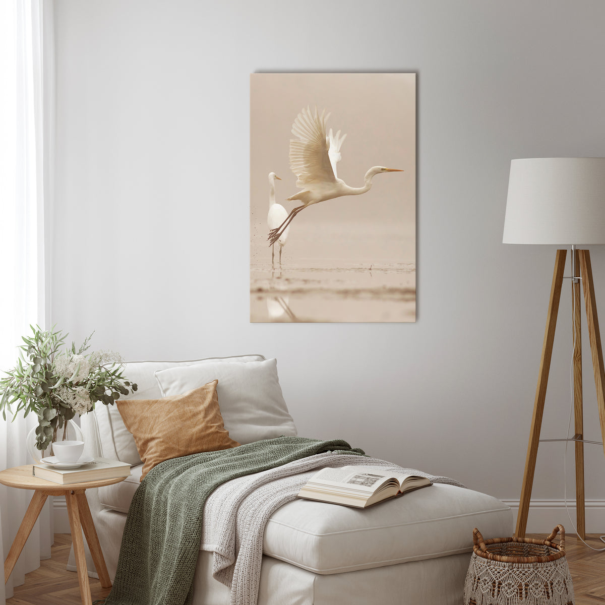 ELEGANT ASCENT Vertical Canvas Print