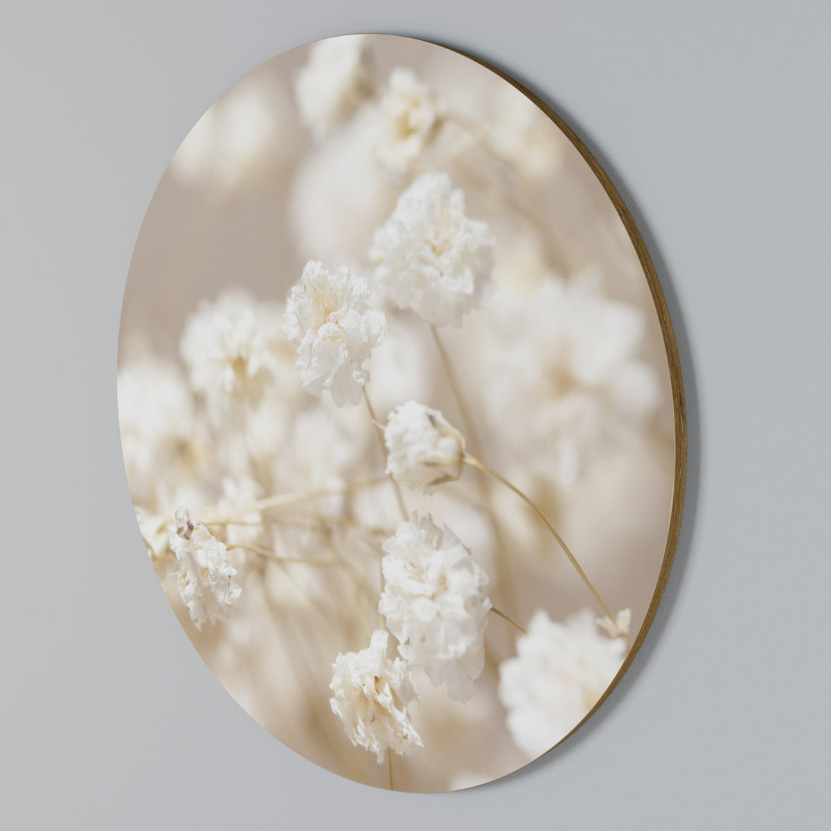 GHOSTLY BLOOM Round Wall Art