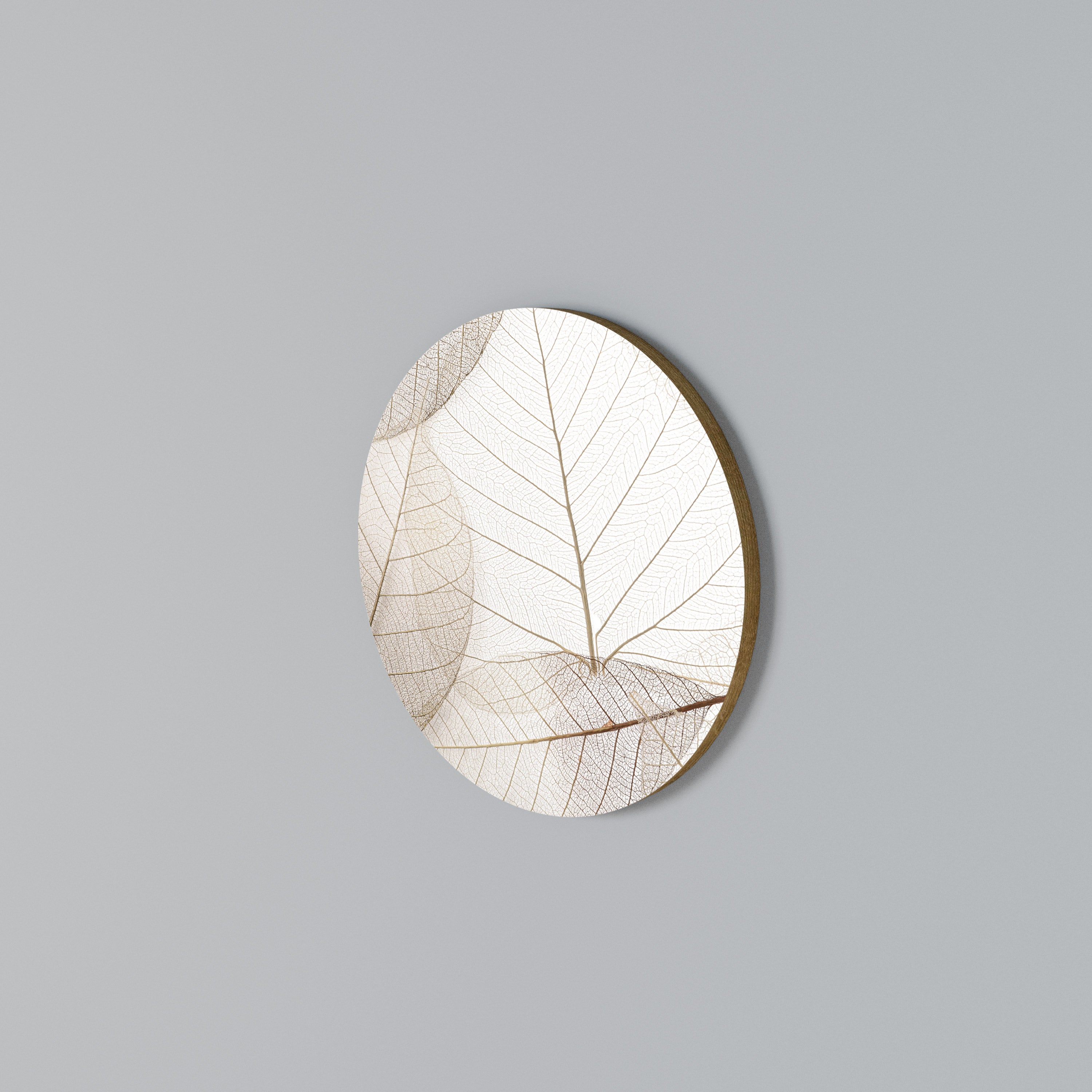 ETHEREAL VEINED GRACE Round Wall Art