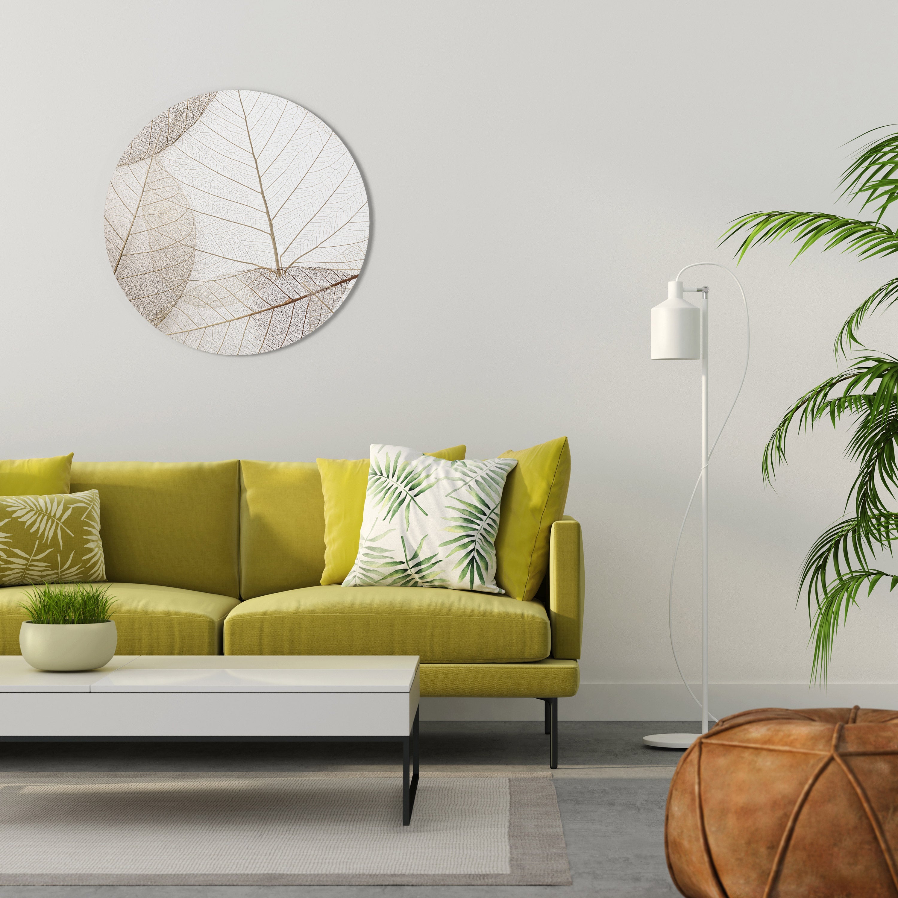 Décoration murale ronde ETHEREAL VEINED GRACE