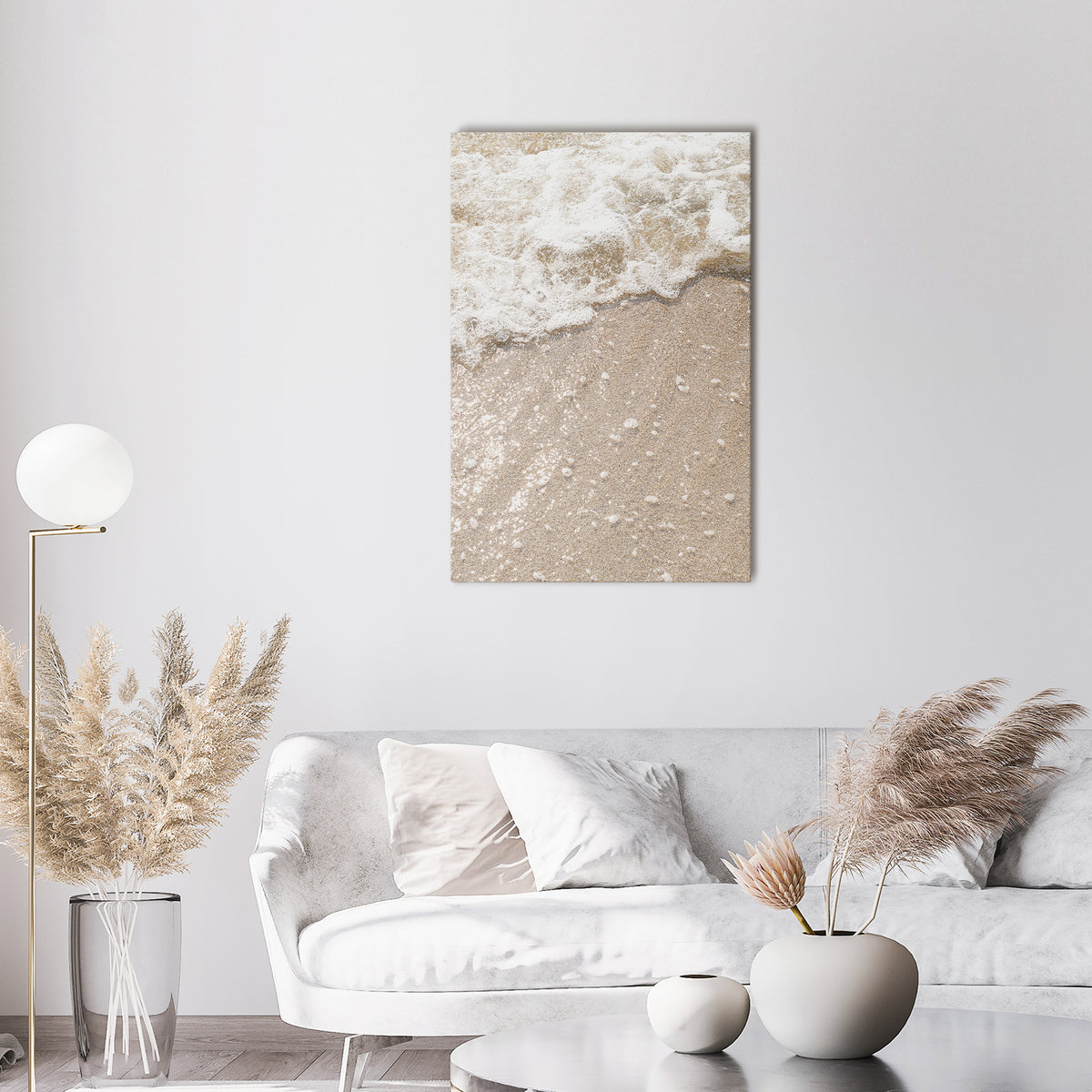 SHIMMERING SHORELINE Vertical Canvas Print