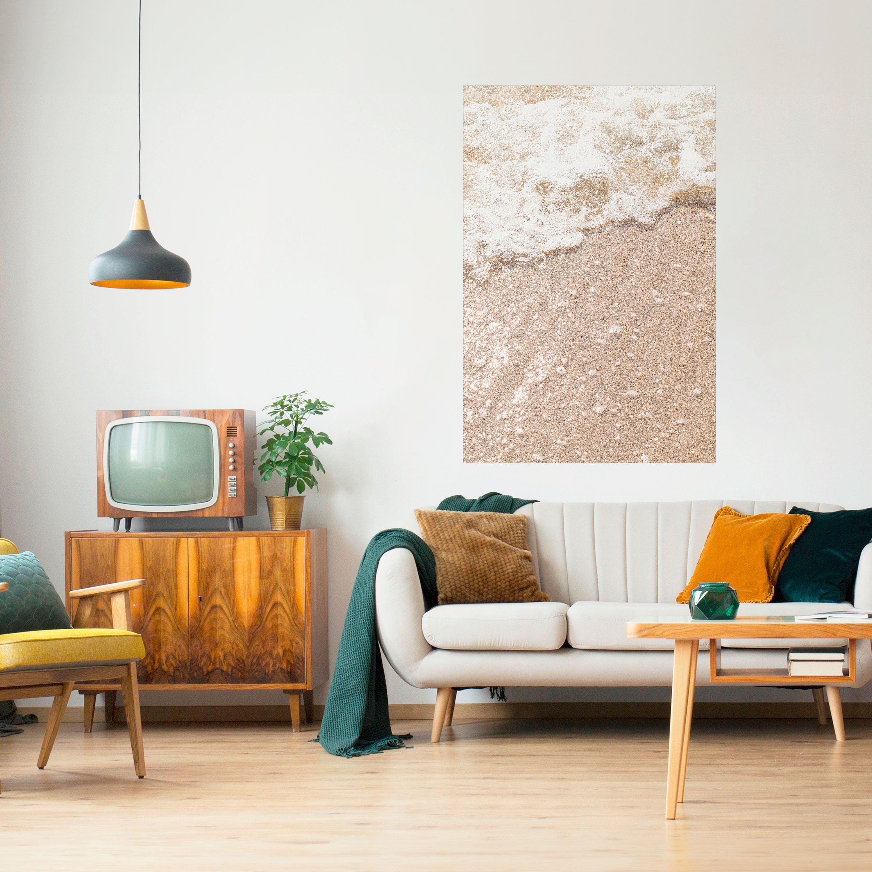 Affiche verticale autocollante SHIMMERING SHORELINE