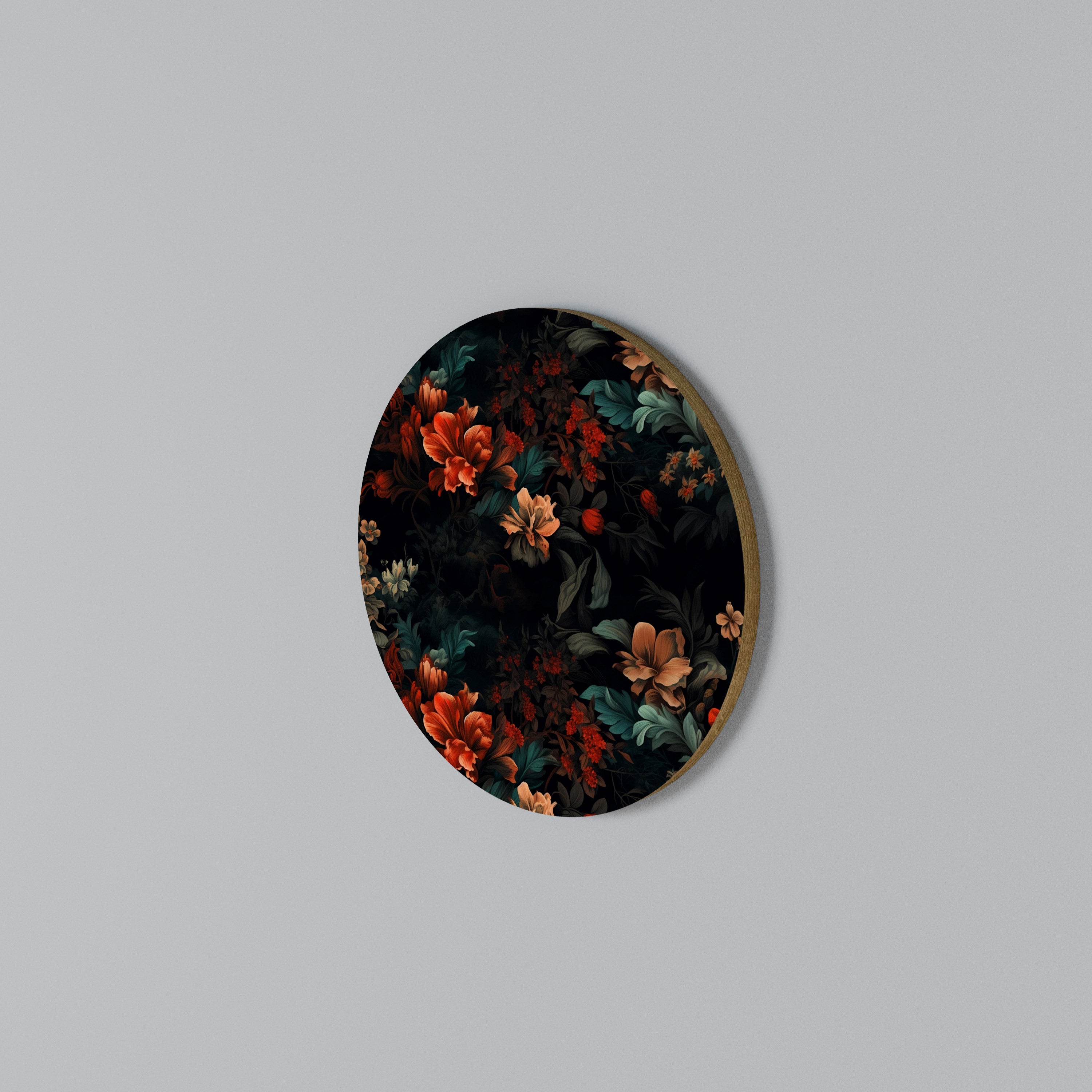 IMAGINARY BLOSSOM Round Wall Art