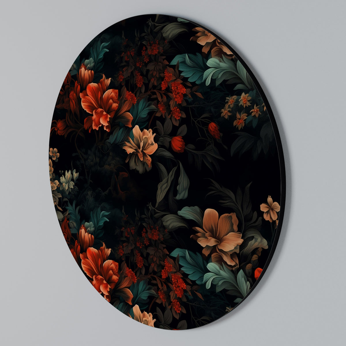 IMAGINARY BLOSSOM Round Wall Art