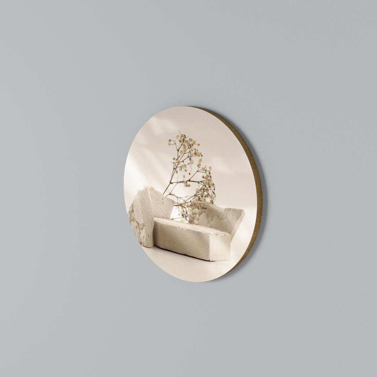 ELEGANT EMBERS Round Wall Art