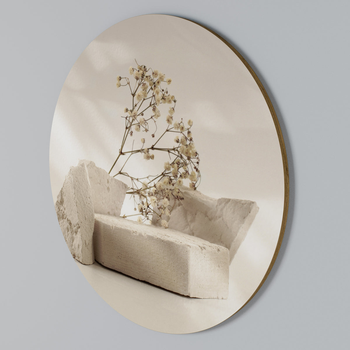 ELEGANT EMBERS Round Wall Art