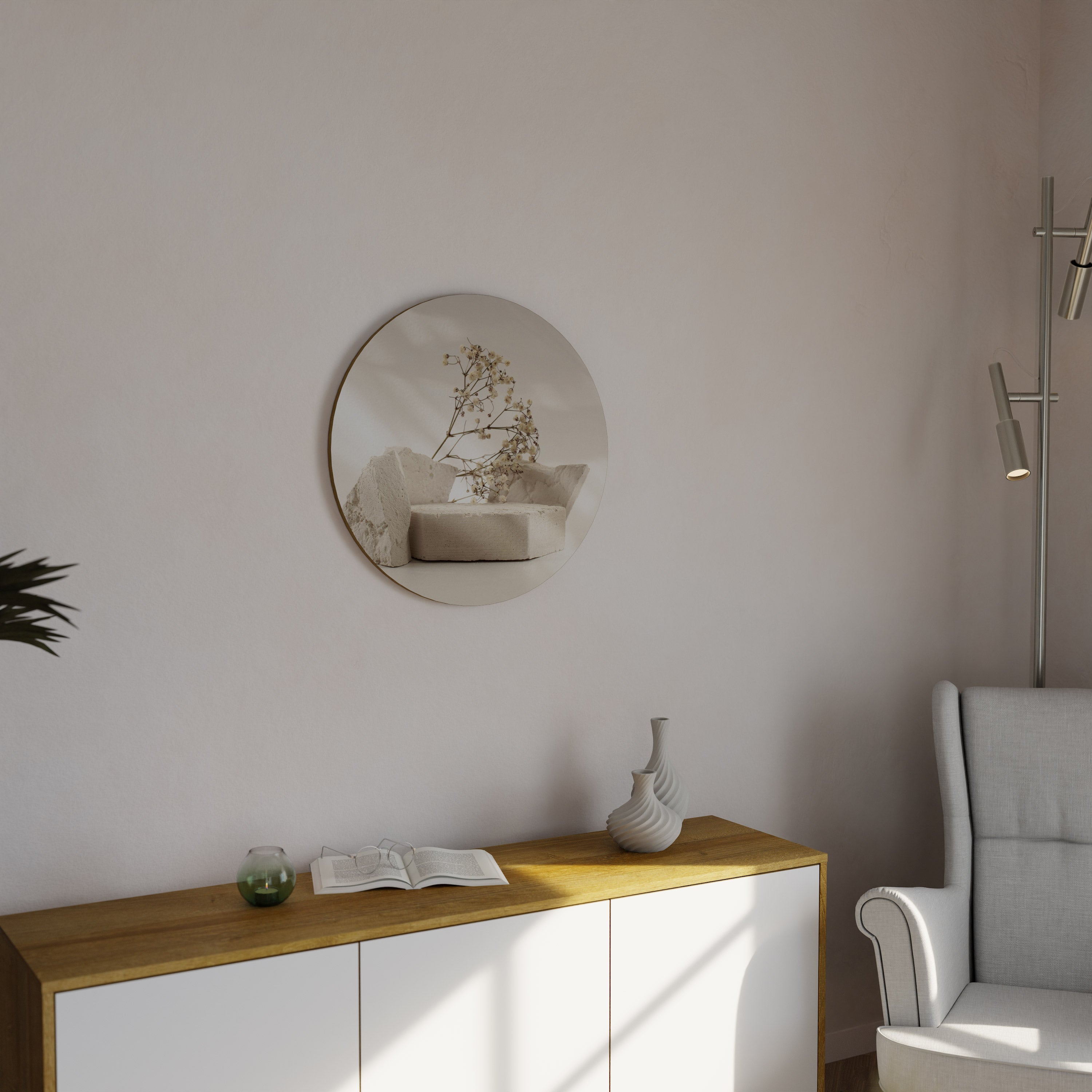 Décoration murale ronde EMBERS ÉLÉGANTE