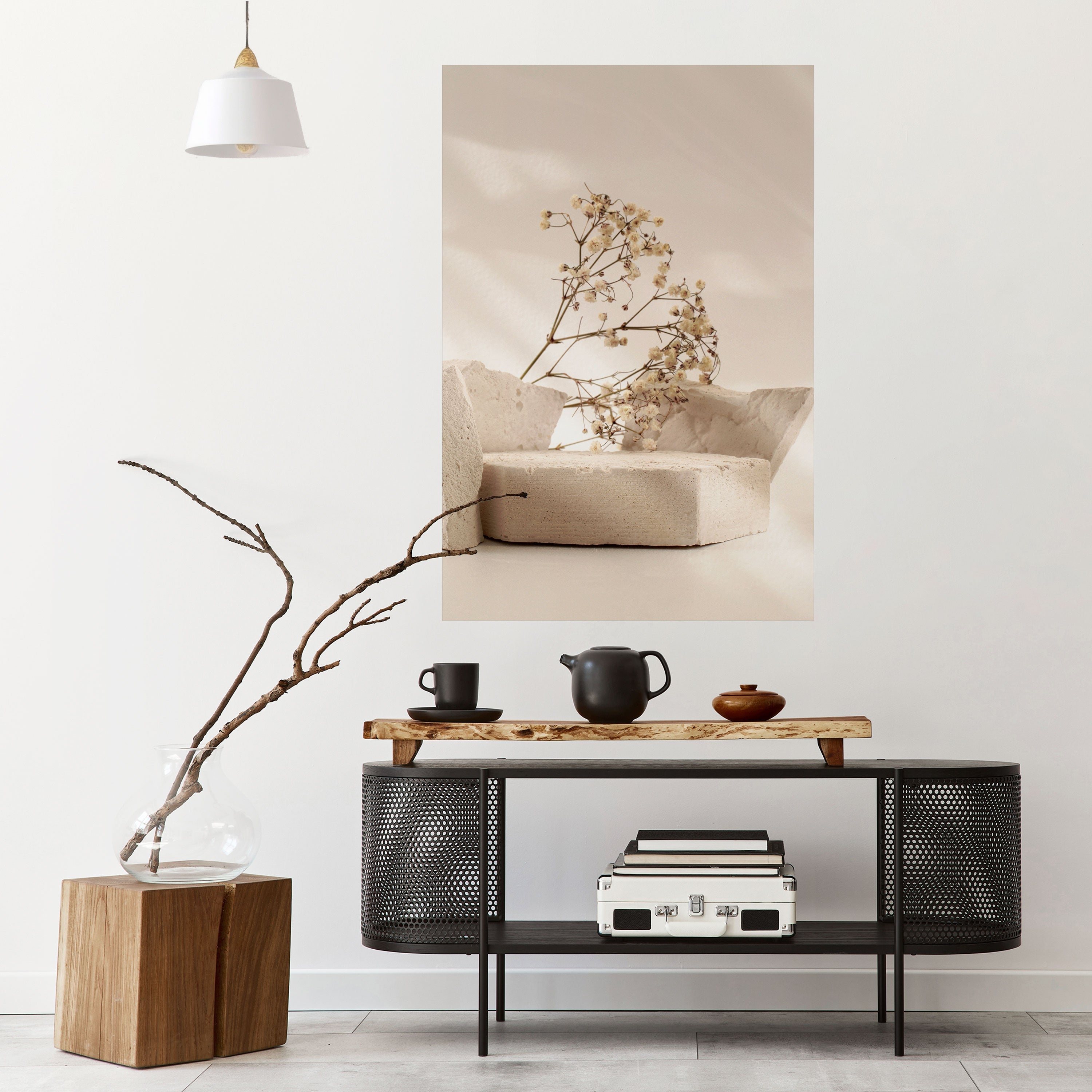 Affiche verticale autocollante « Braises élégantes »