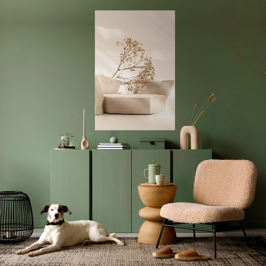 Affiche verticale autocollante « Braises élégantes »