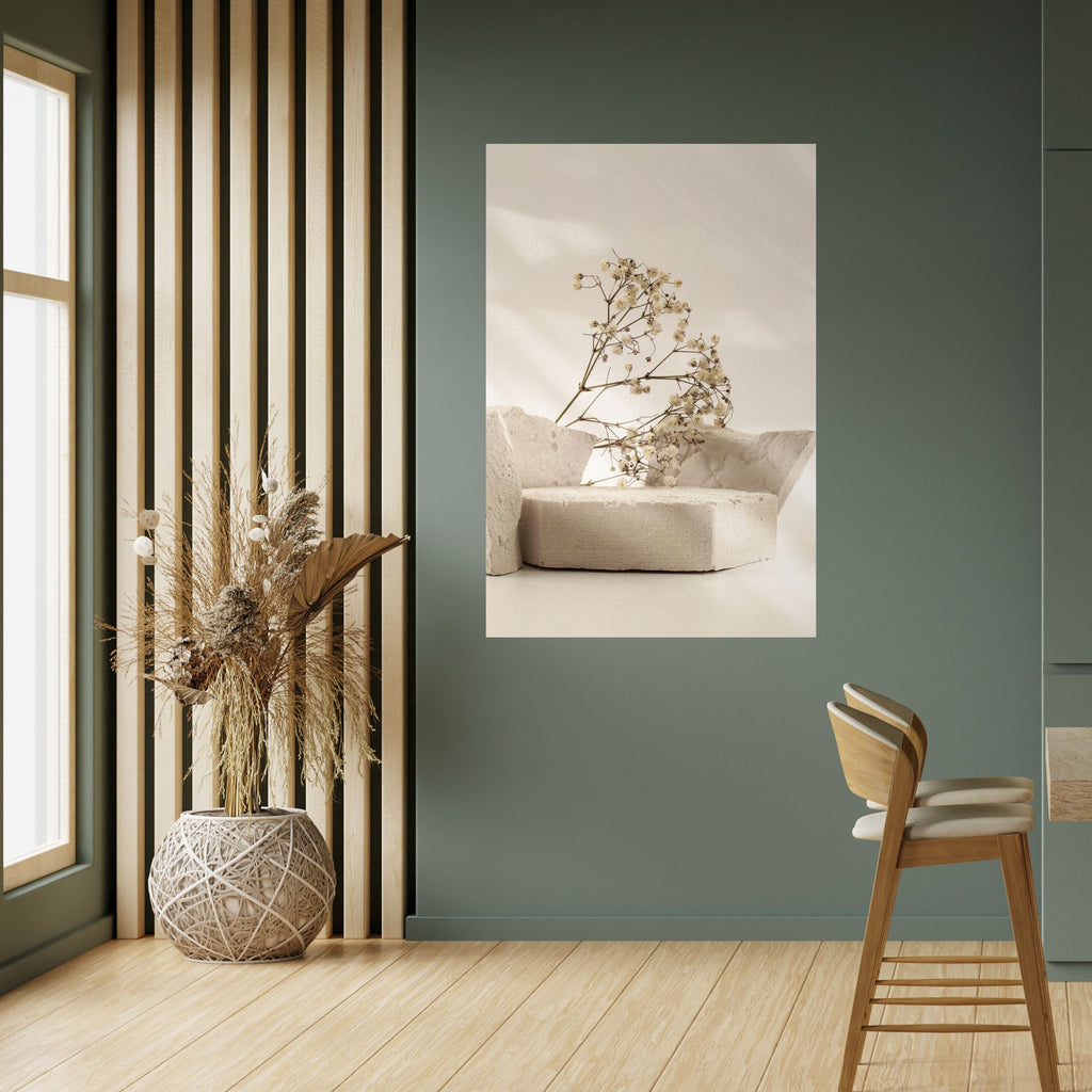 Affiche verticale autocollante « Braises élégantes »