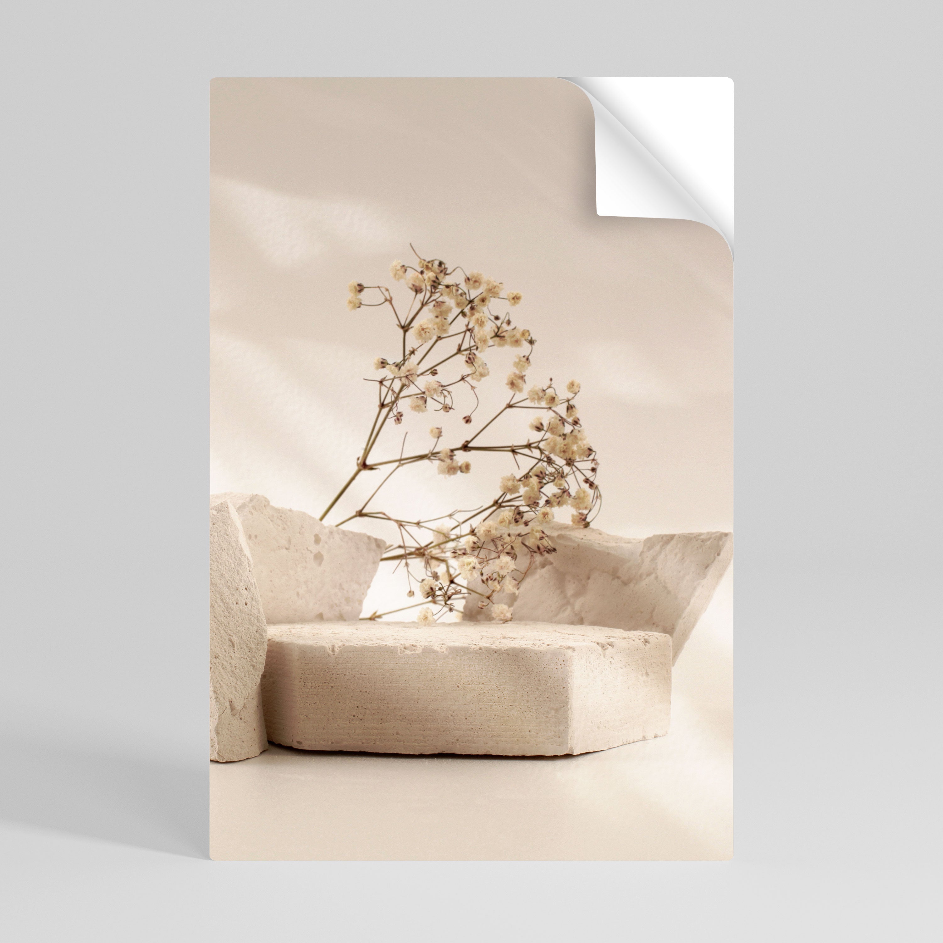 Affiche verticale autocollante « Braises élégantes »