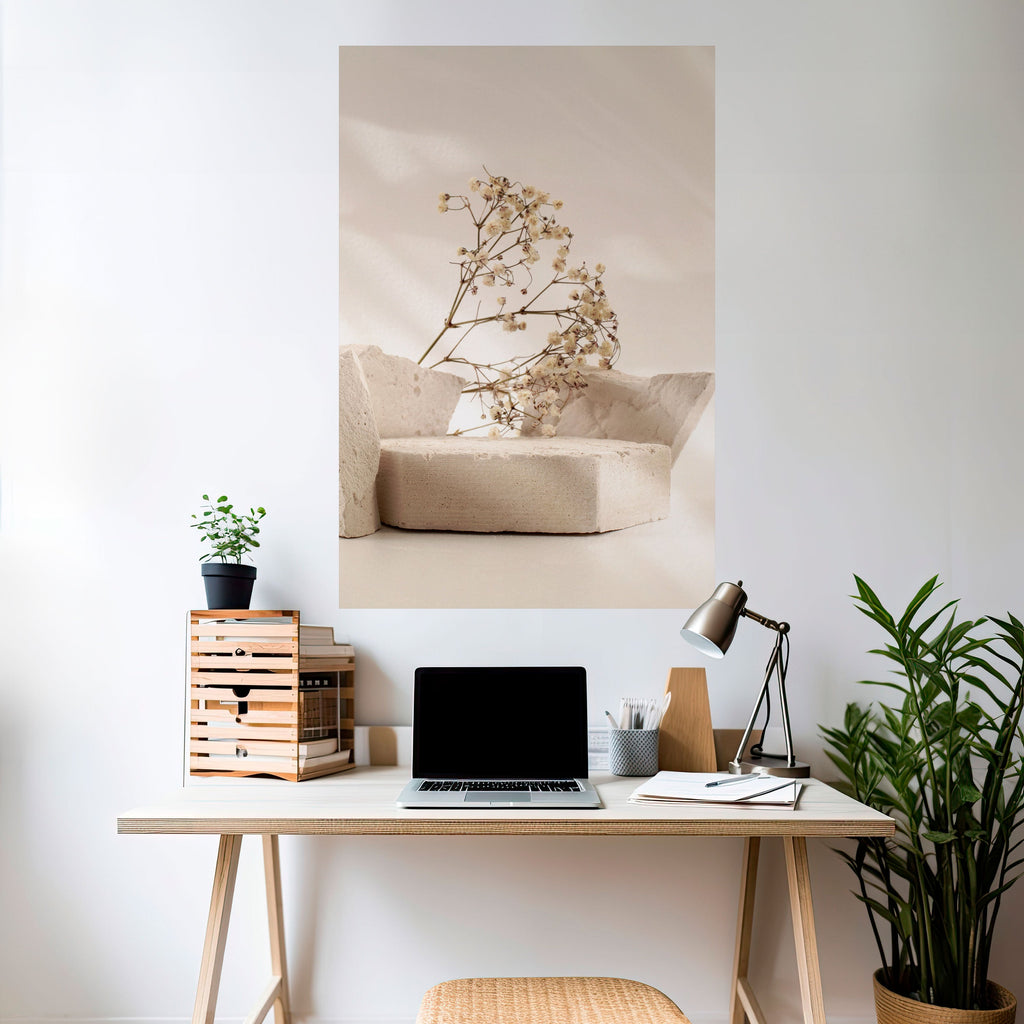 Affiche verticale autocollante « Braises élégantes »