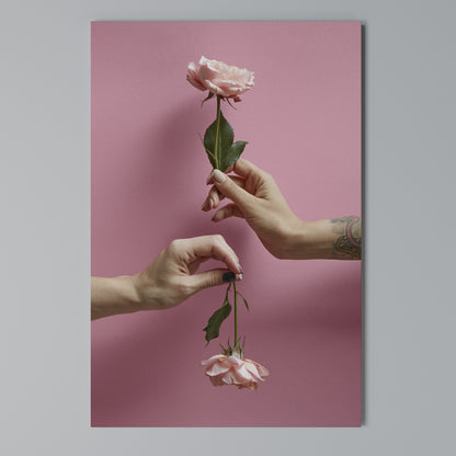 FLORAL CONNECTIONS Vertical Canvas Print