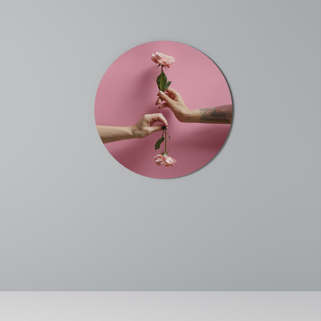 CONNEXIONS FLORALES Art mural rond