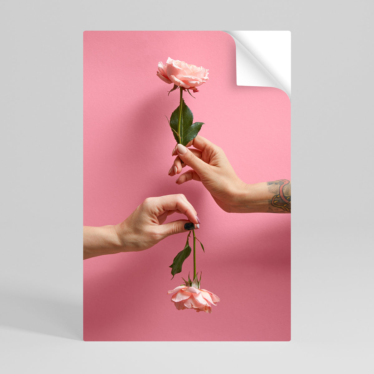 FLORAL CONNECTIONS Peel and Stick Vertical Poster