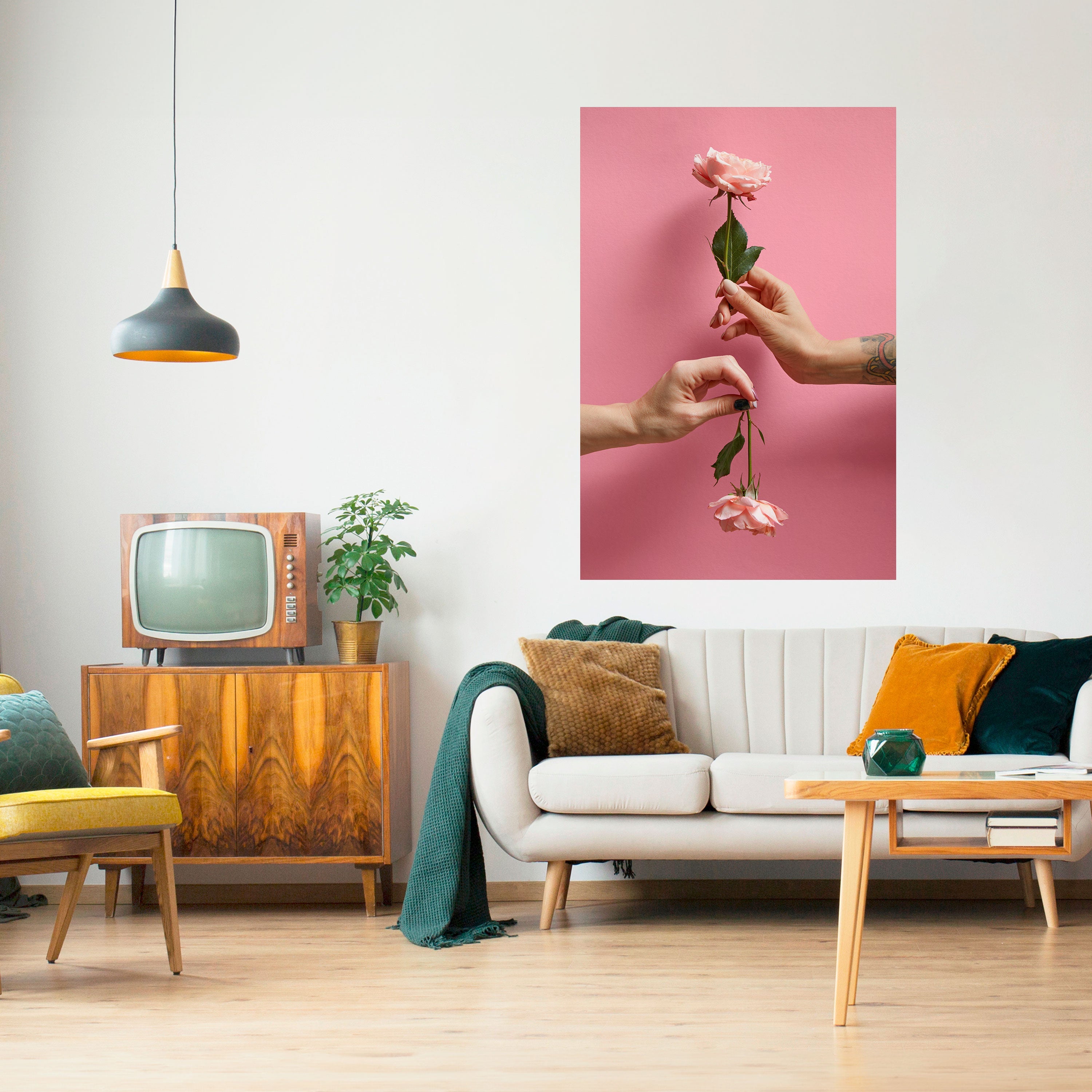 Affiche verticale autocollante FLORAL CONNECTIONS