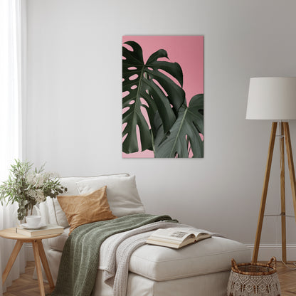 LADY MONSTERA Vertical Canvas Print