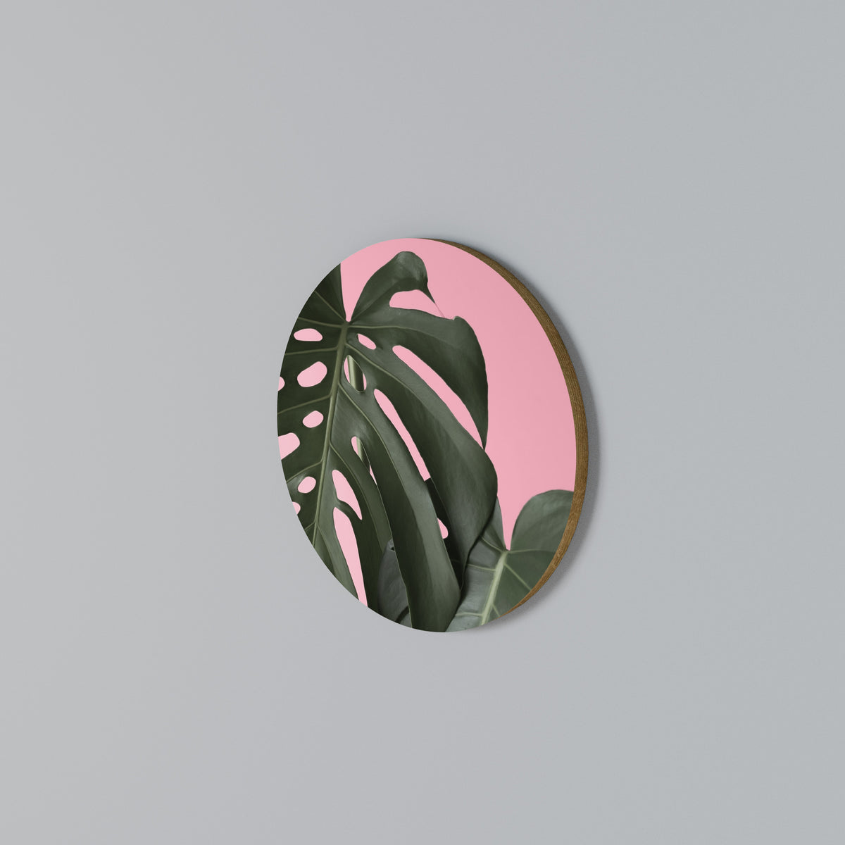 LADY MONSTERA Round Wall Art