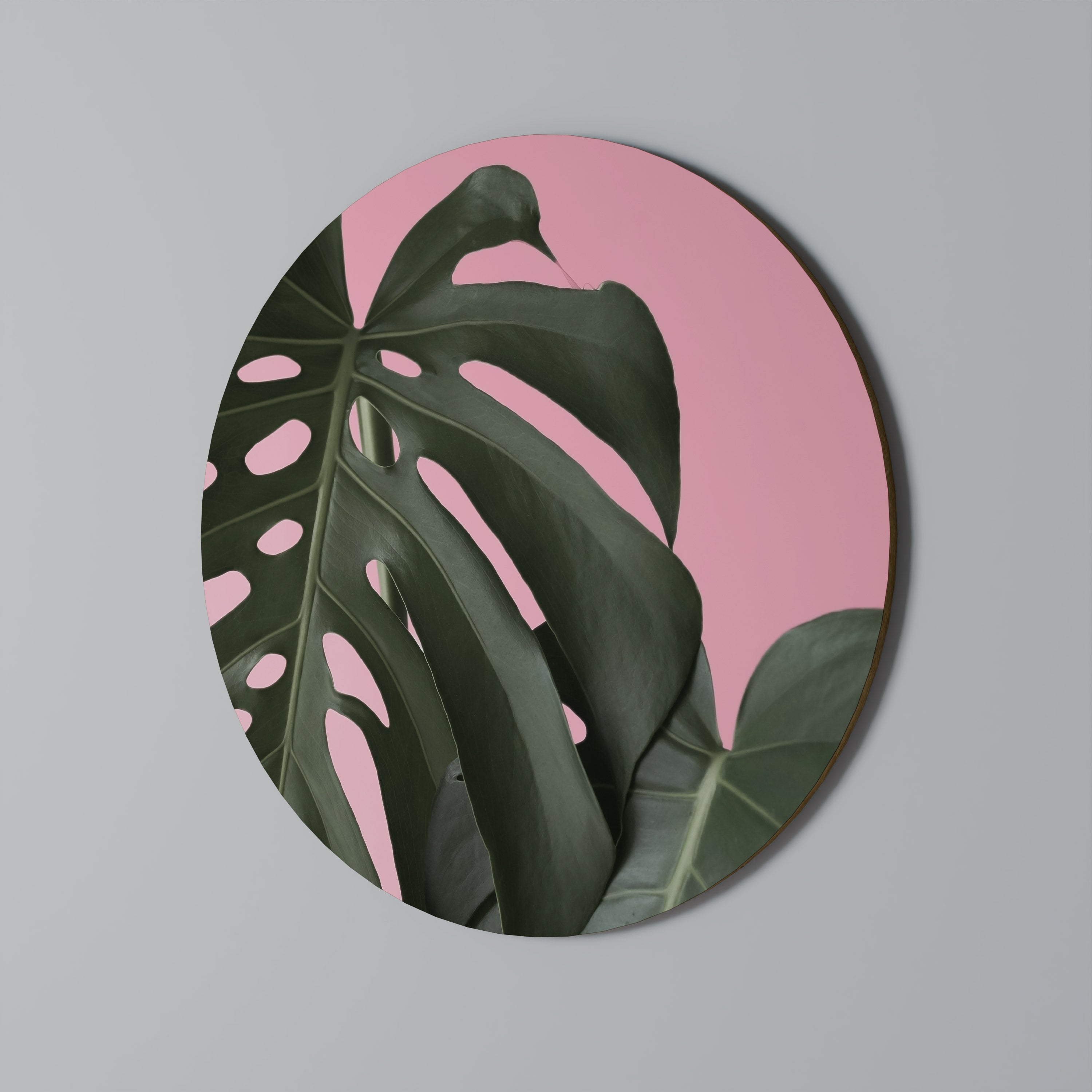 Décoration murale ronde LADY MONSTERA