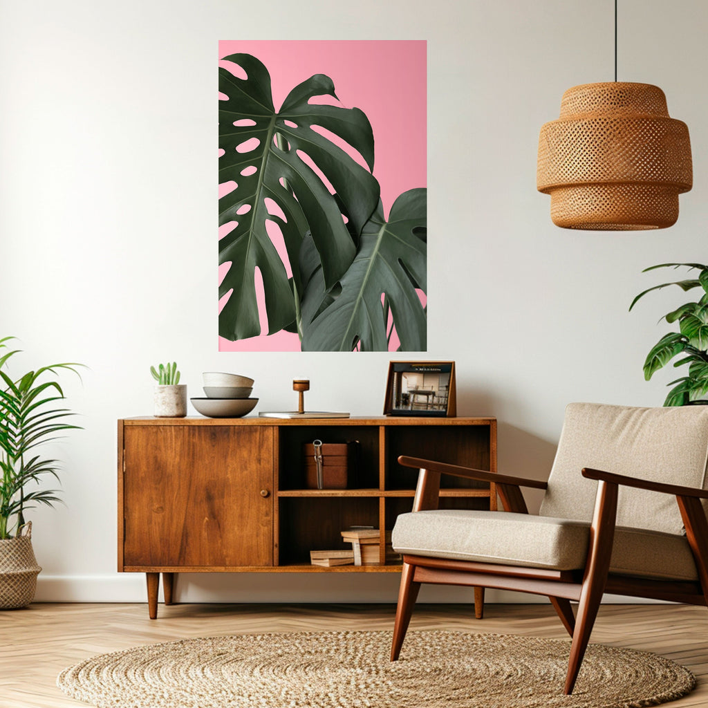 Affiche verticale autocollante LADY MONSTERA