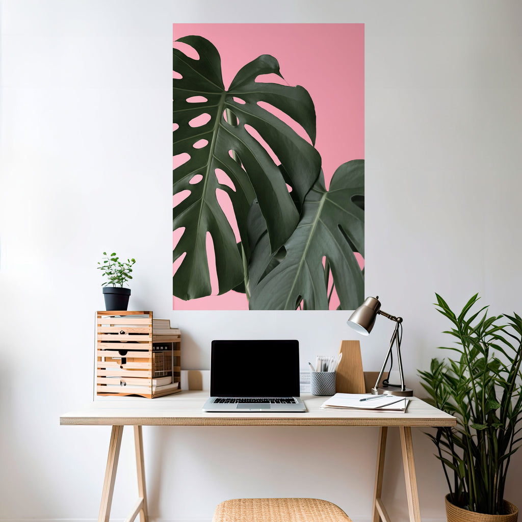 Affiche verticale autocollante LADY MONSTERA