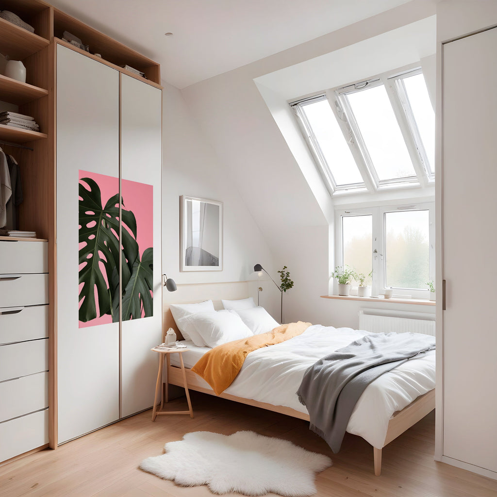 Affiche verticale autocollante LADY MONSTERA