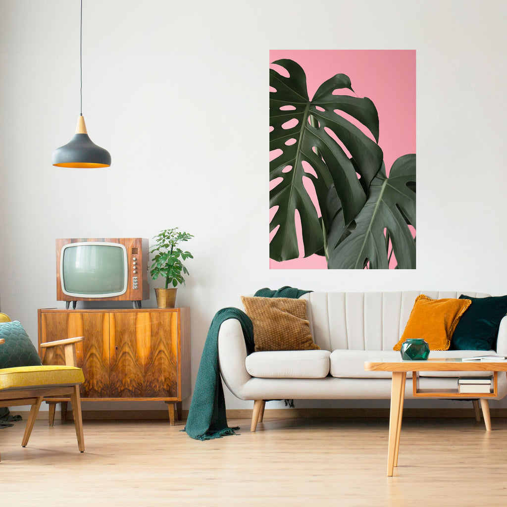 Affiche verticale autocollante LADY MONSTERA