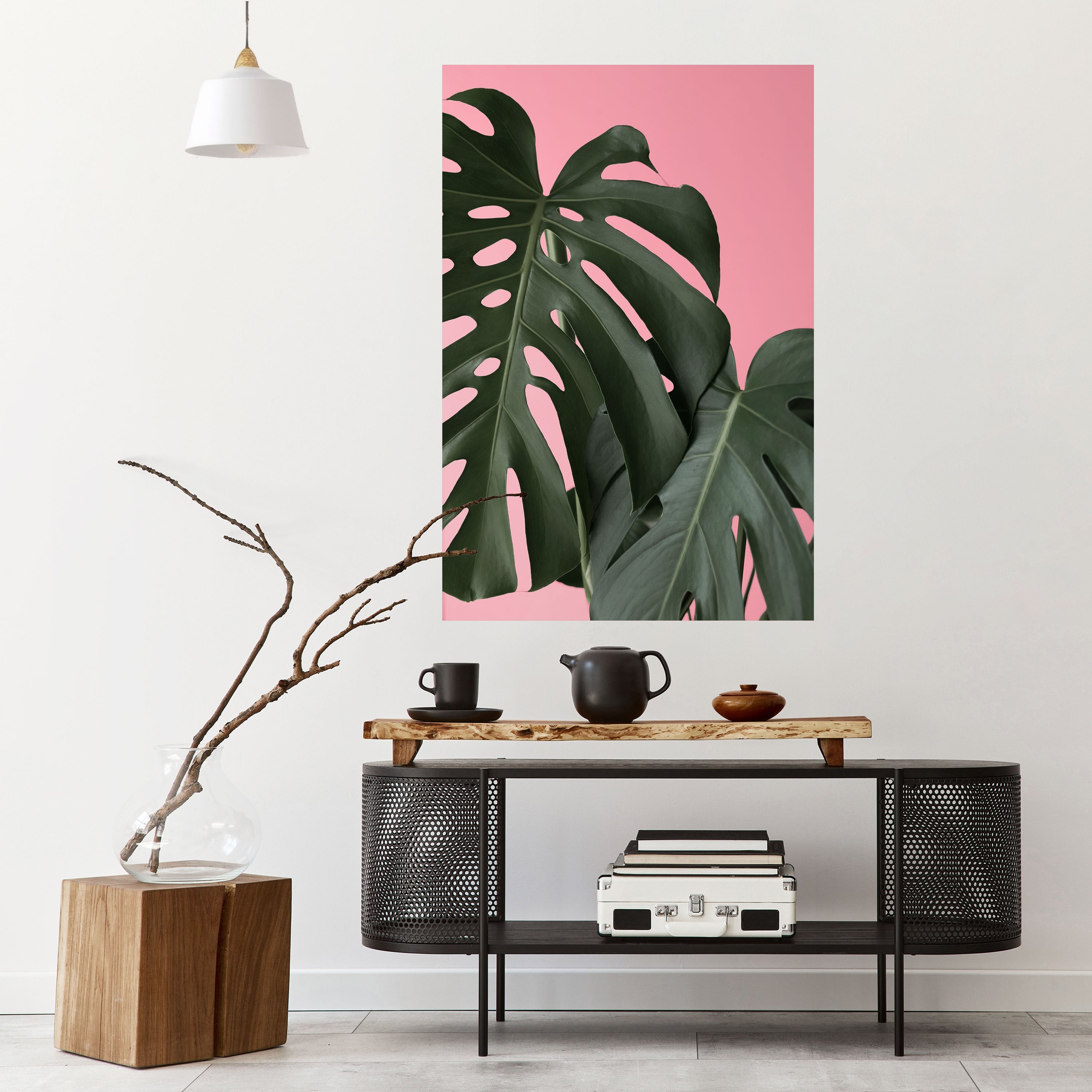 Affiche verticale autocollante LADY MONSTERA