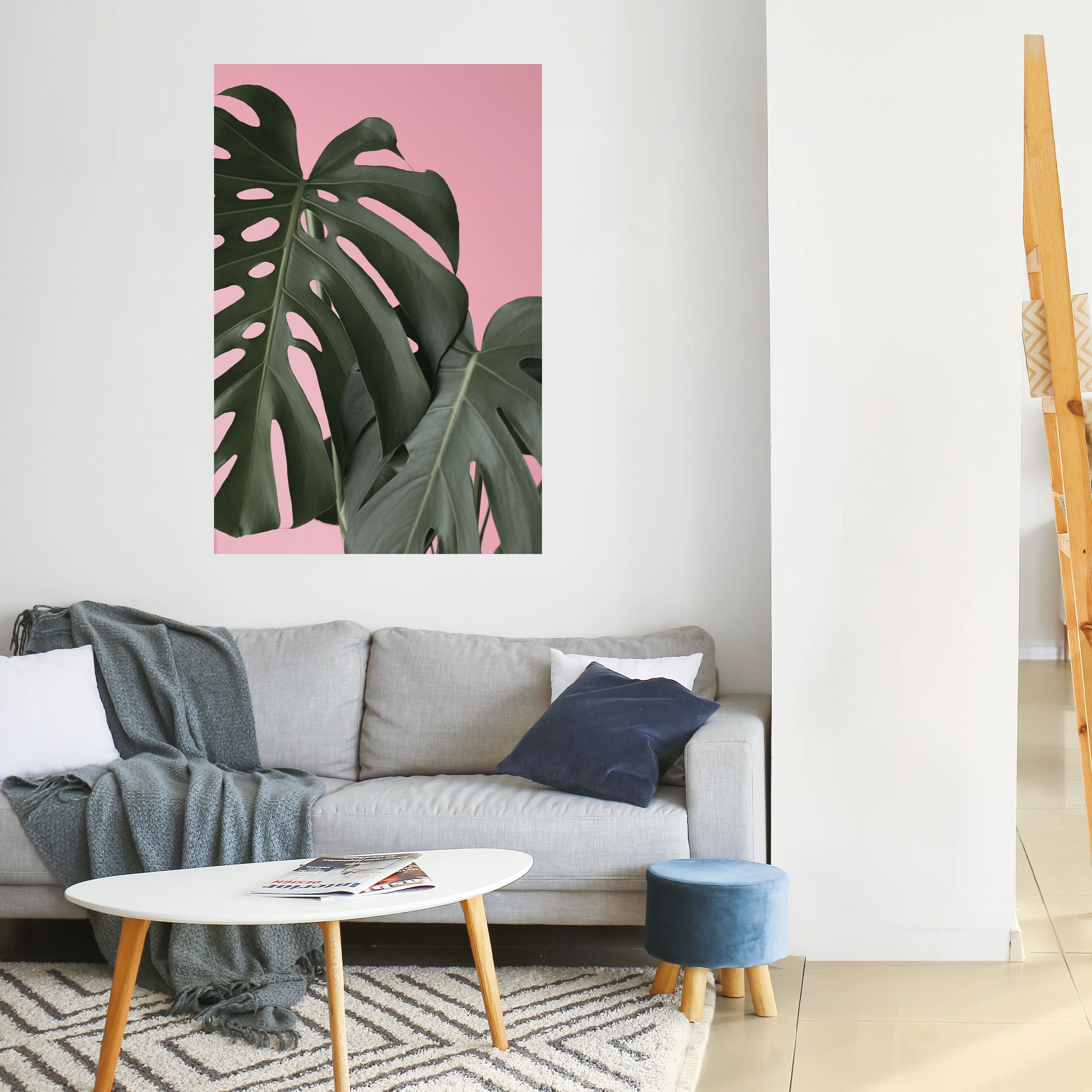 Affiche verticale autocollante LADY MONSTERA