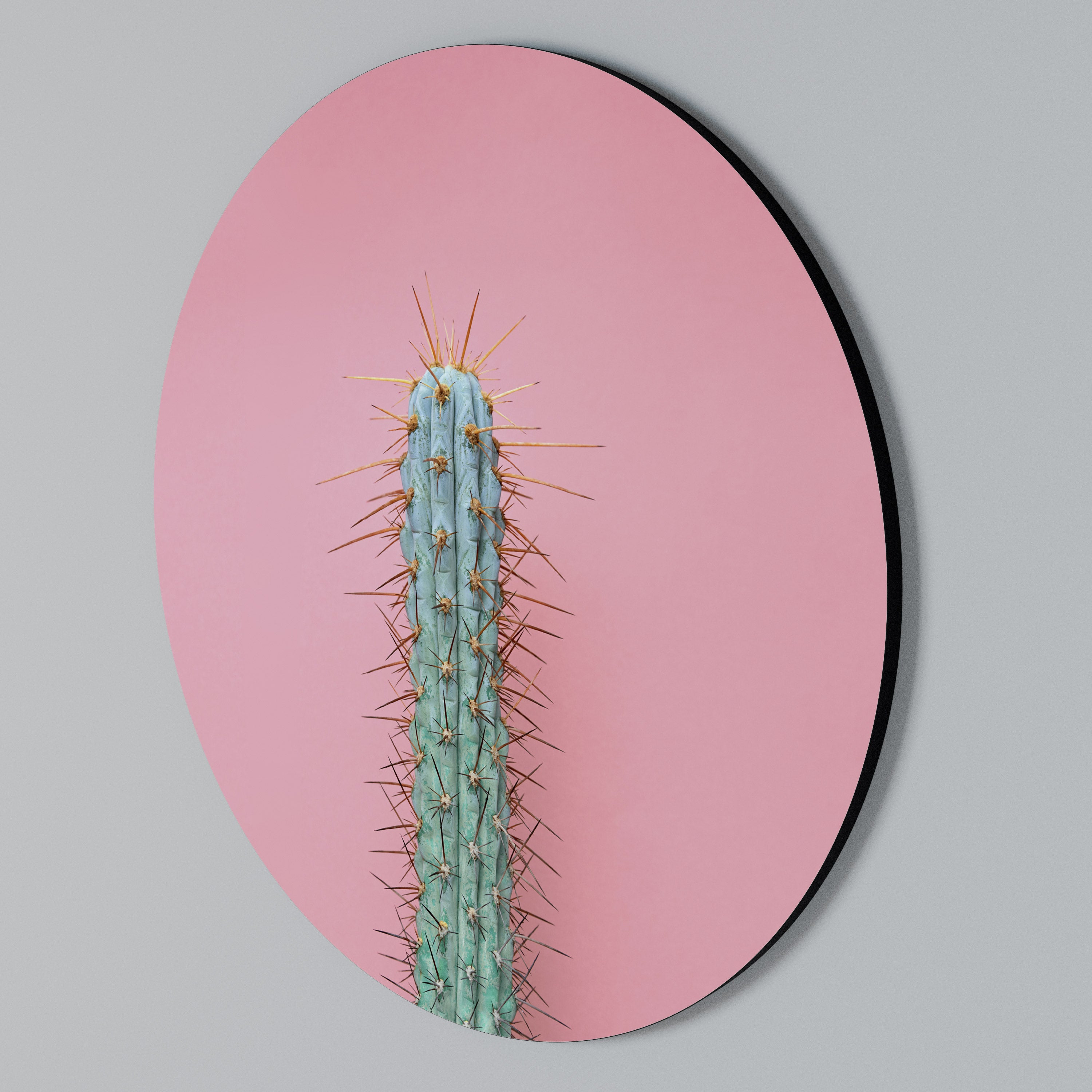 MISTER CACTUS Round Wall Art