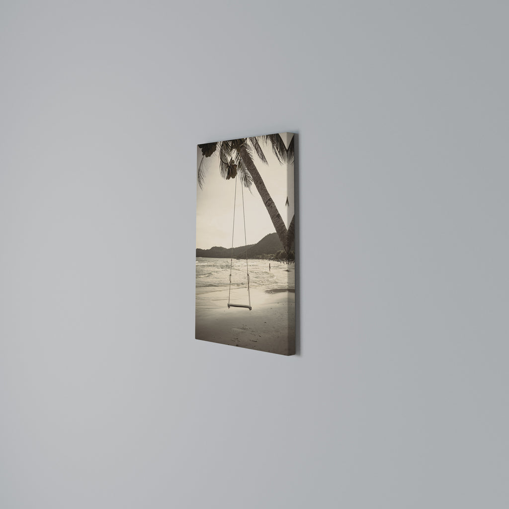 SUNSET SWING SORROW Vertical Canvas Print