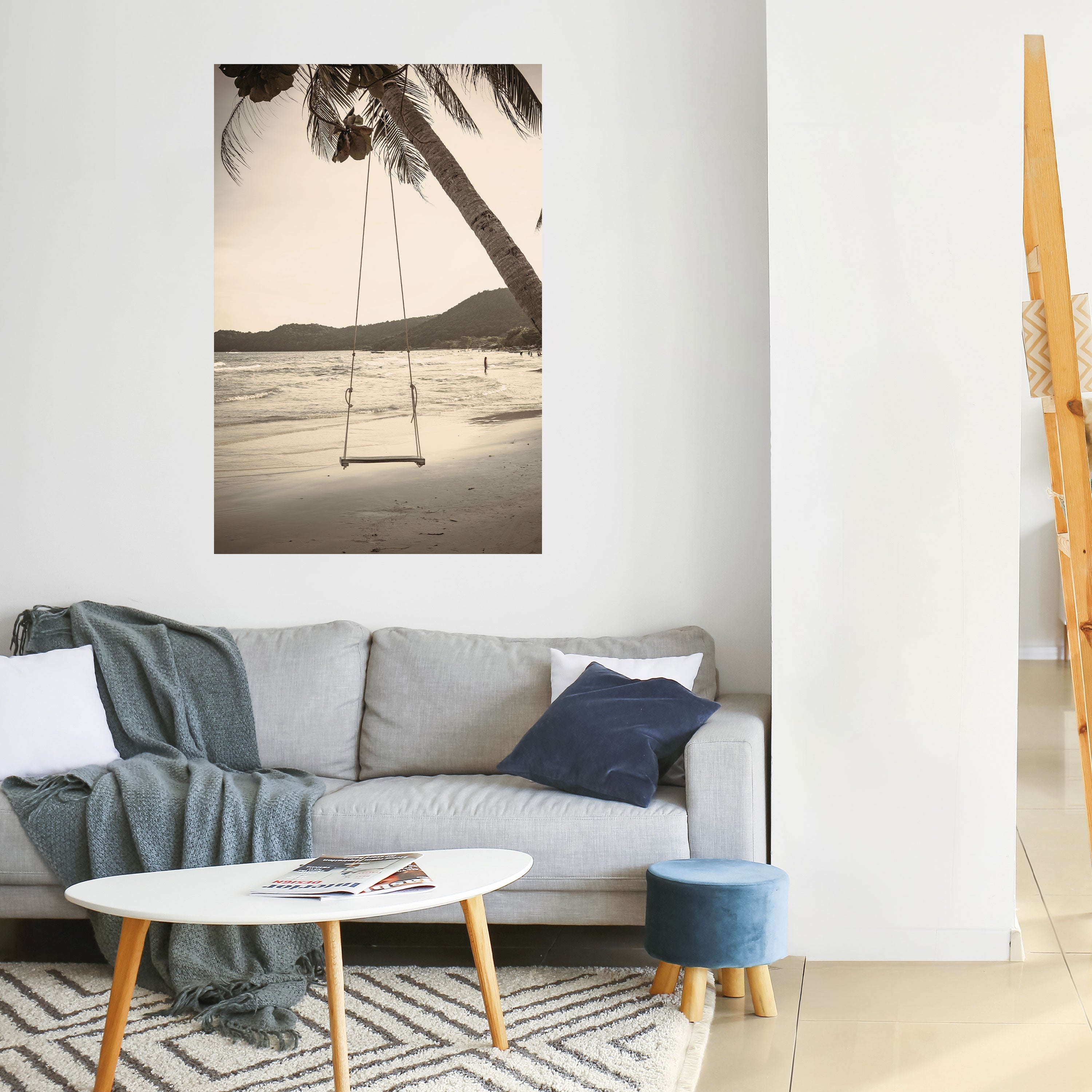 Affiche verticale autocollante « SUNSET SWING SORROW »