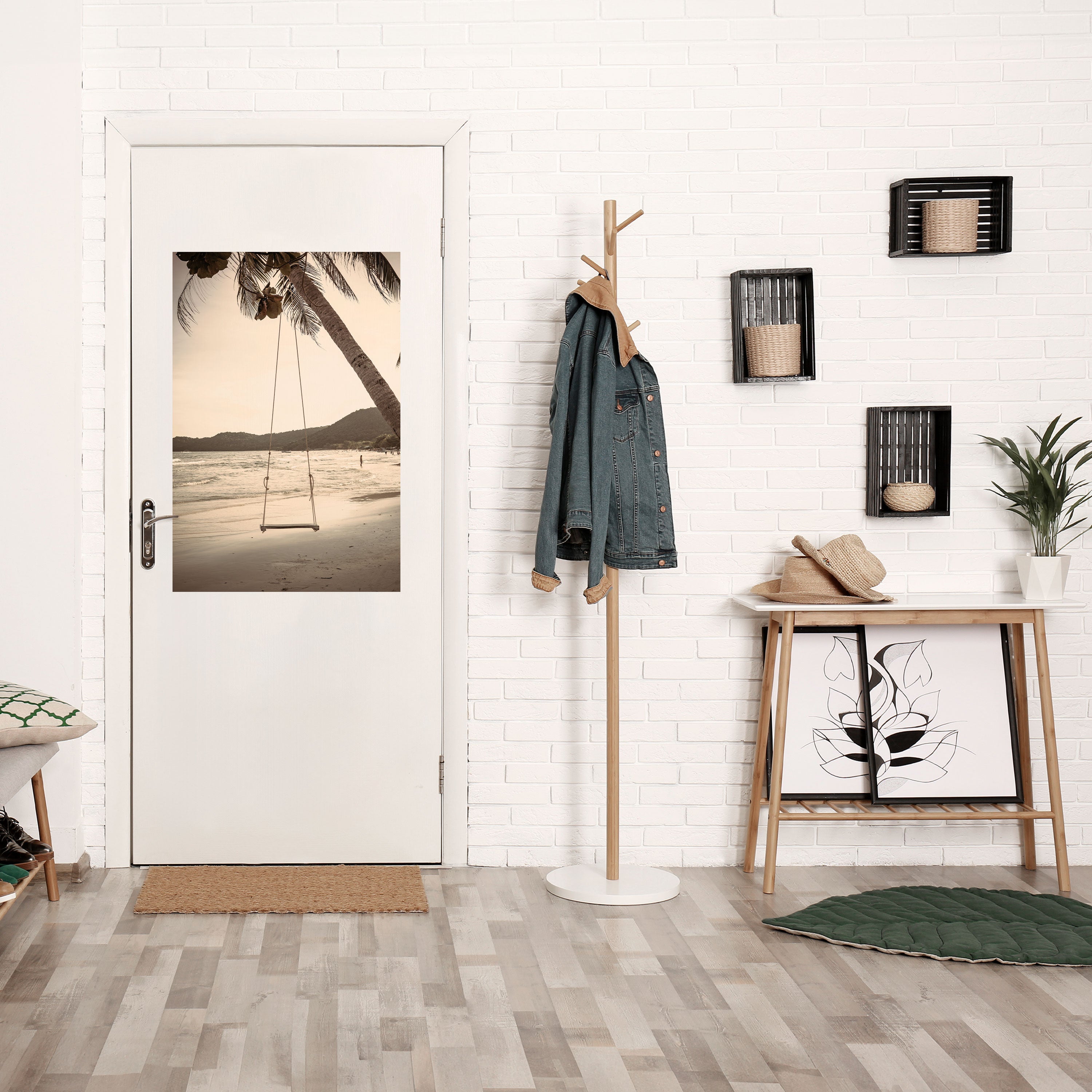 Affiche verticale autocollante « SUNSET SWING SORROW »