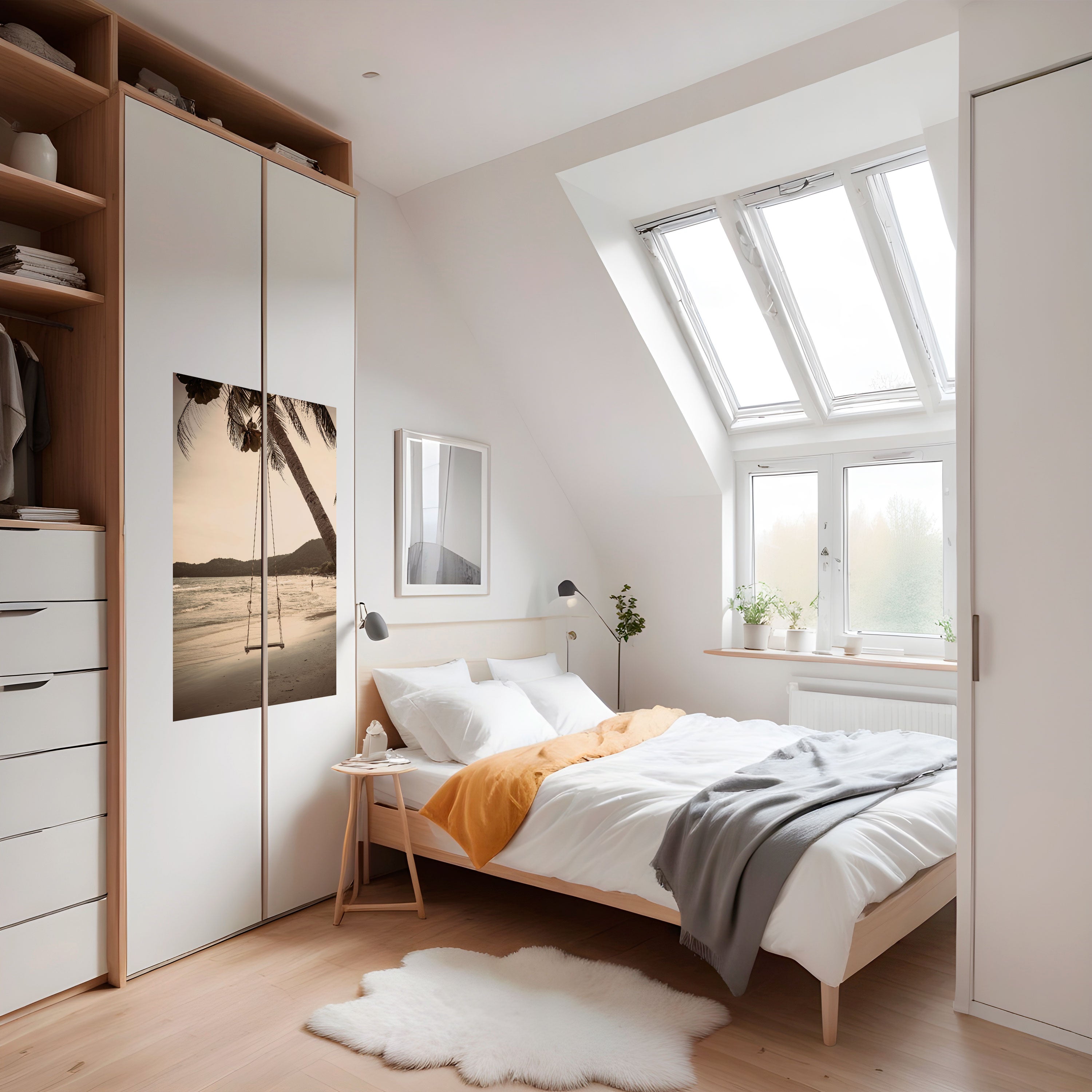 Affiche verticale autocollante « SUNSET SWING SORROW »