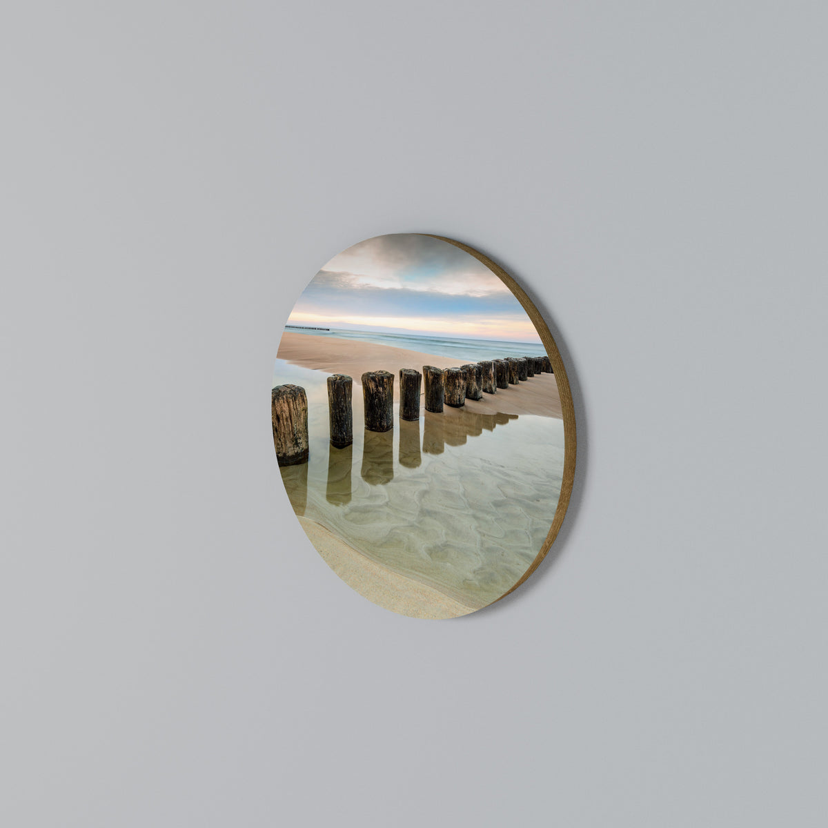 TIDAL SYMMETRY Round Wall Art