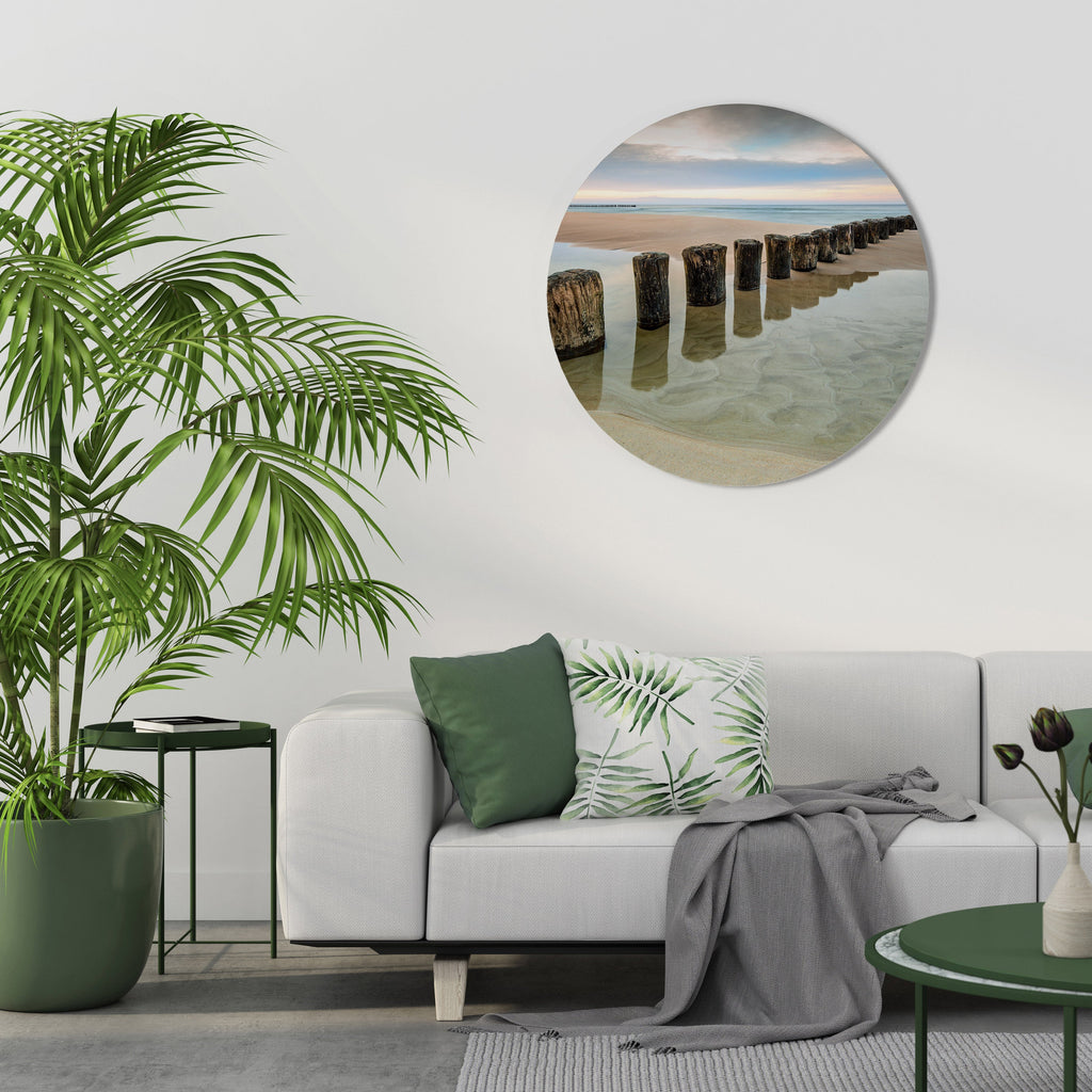 Art mural rond TIDAL SYMMETRY