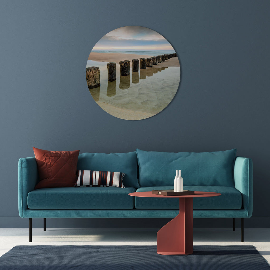 Art mural rond TIDAL SYMMETRY