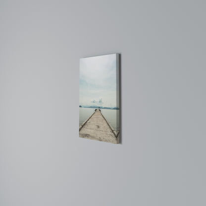 AQUA HORIZON Vertical Canvas Print
