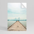 AQUA HORIZON Peel and Stick Vertical Poster