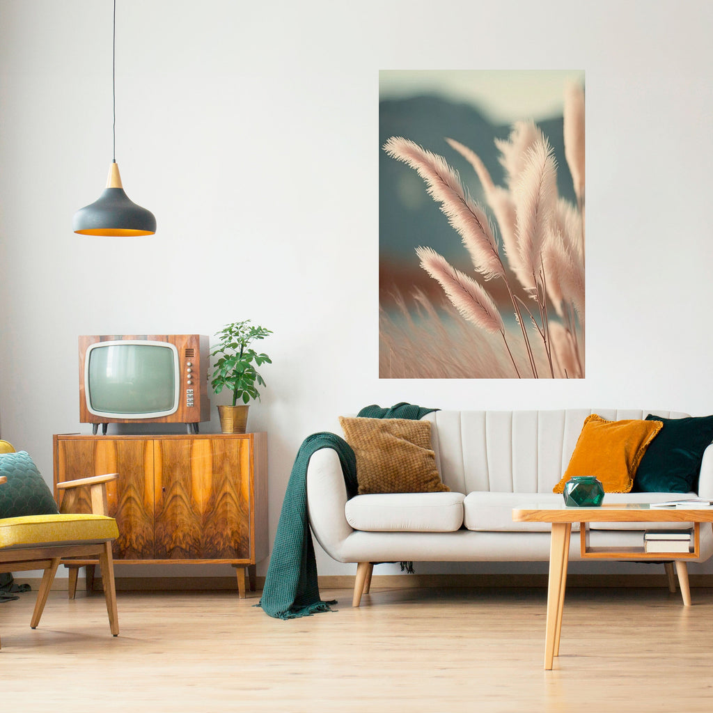 Affiche verticale autocollante « Paysage de rêve de la pampa »