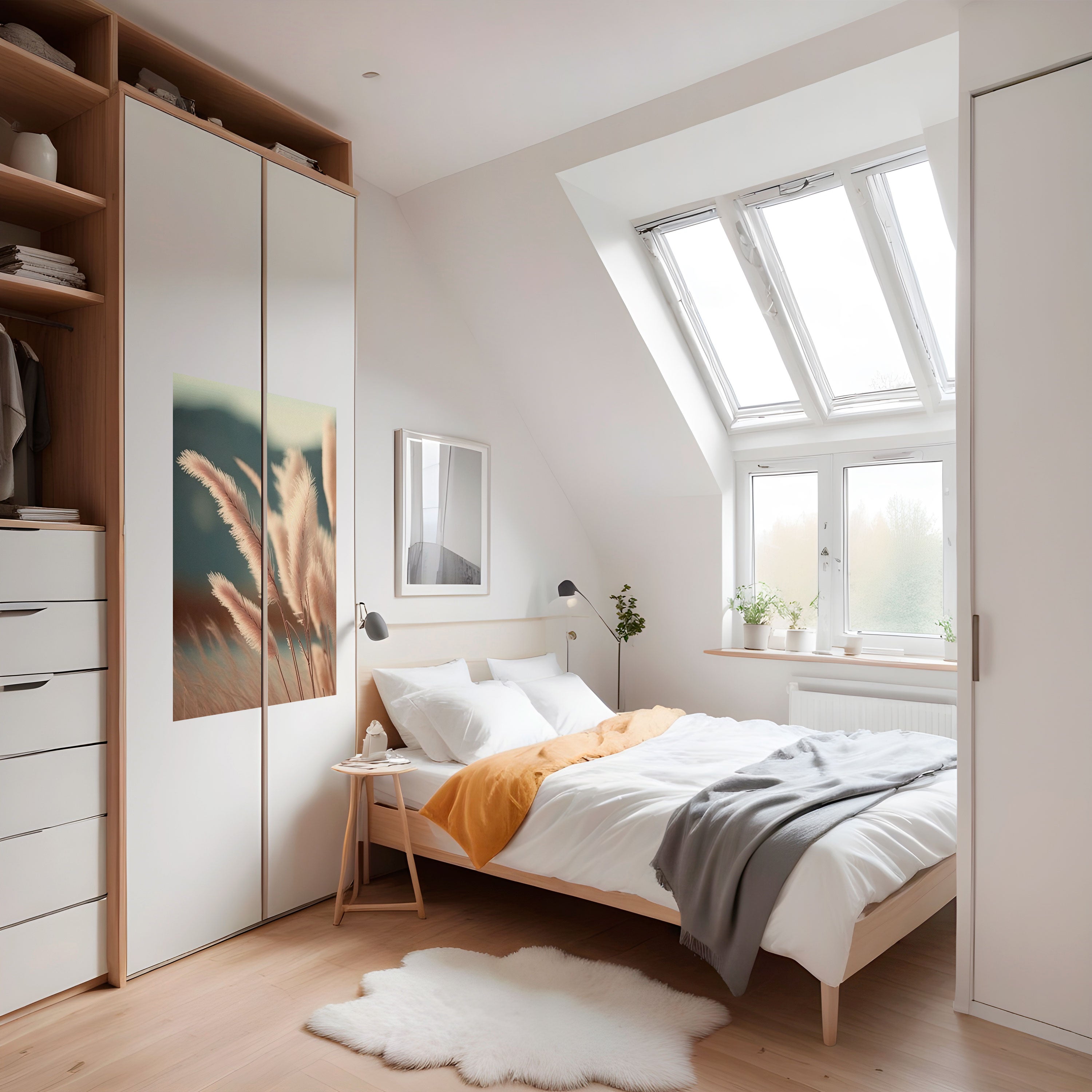 Affiche verticale autocollante « Paysage de rêve de la pampa »