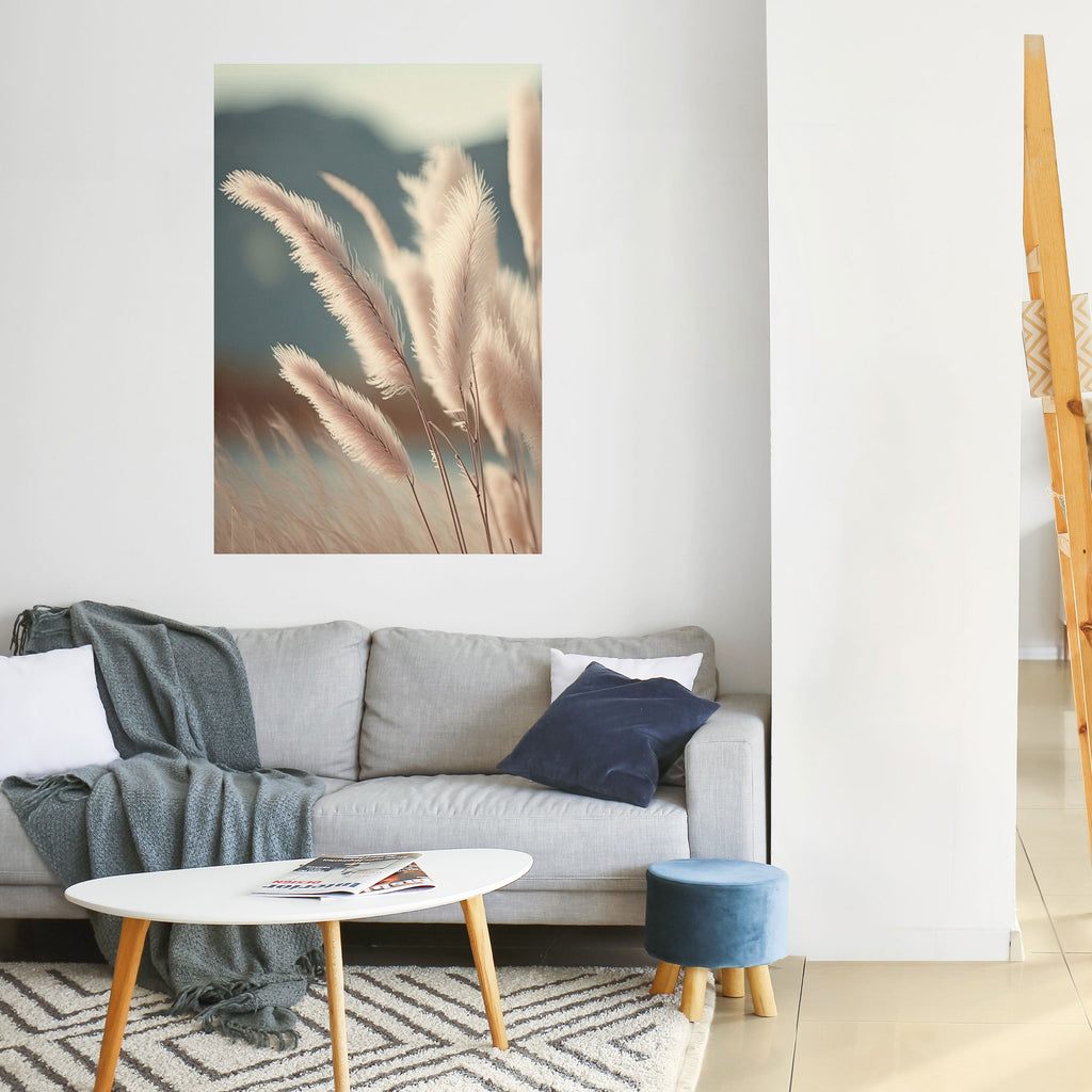 Affiche verticale autocollante « Paysage de rêve de la pampa »