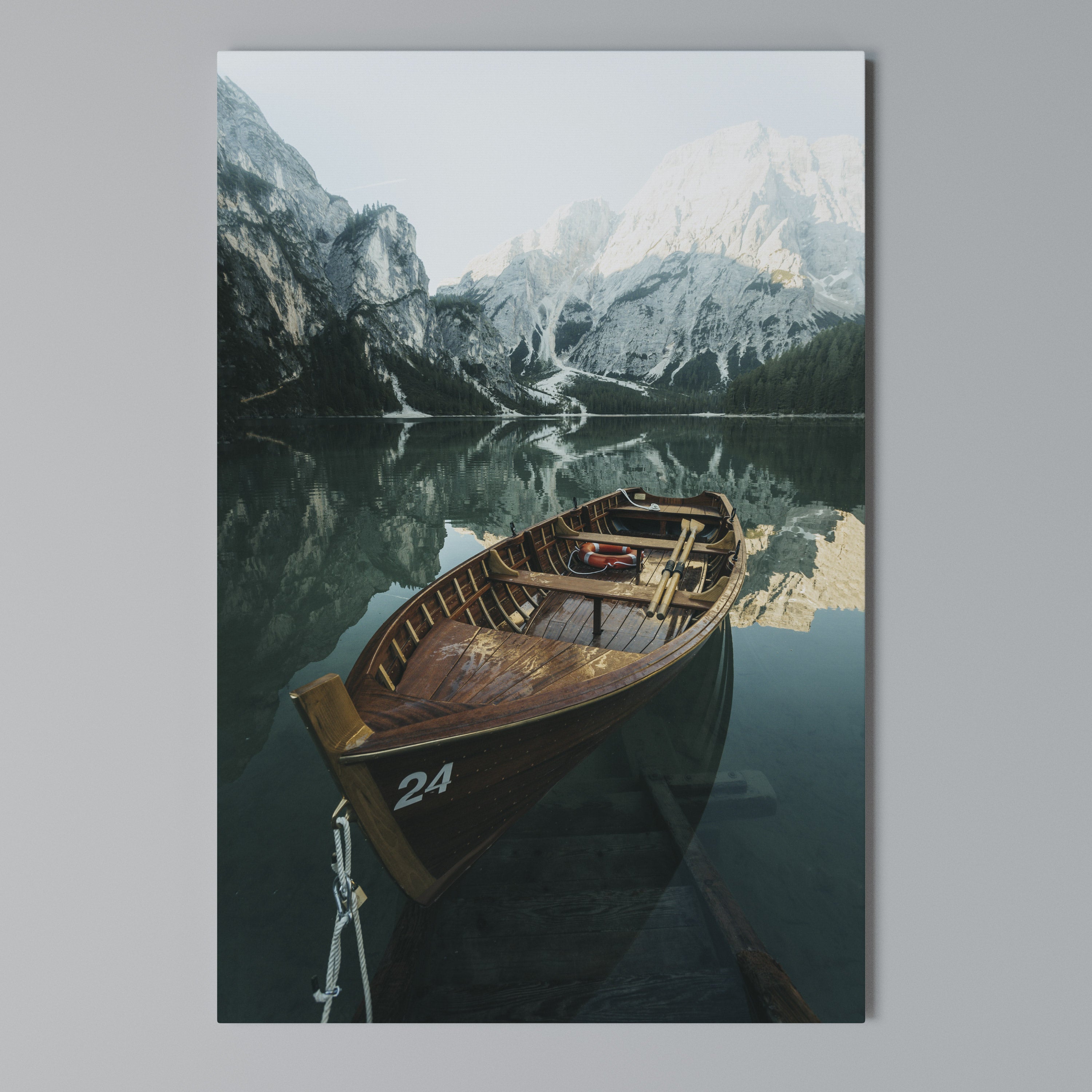 STILL WATERS Vertical Canvas Print
