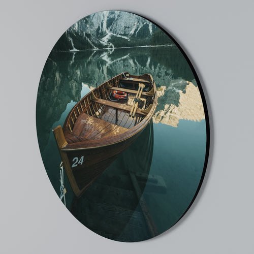 STILL WATERS Round Wall Art