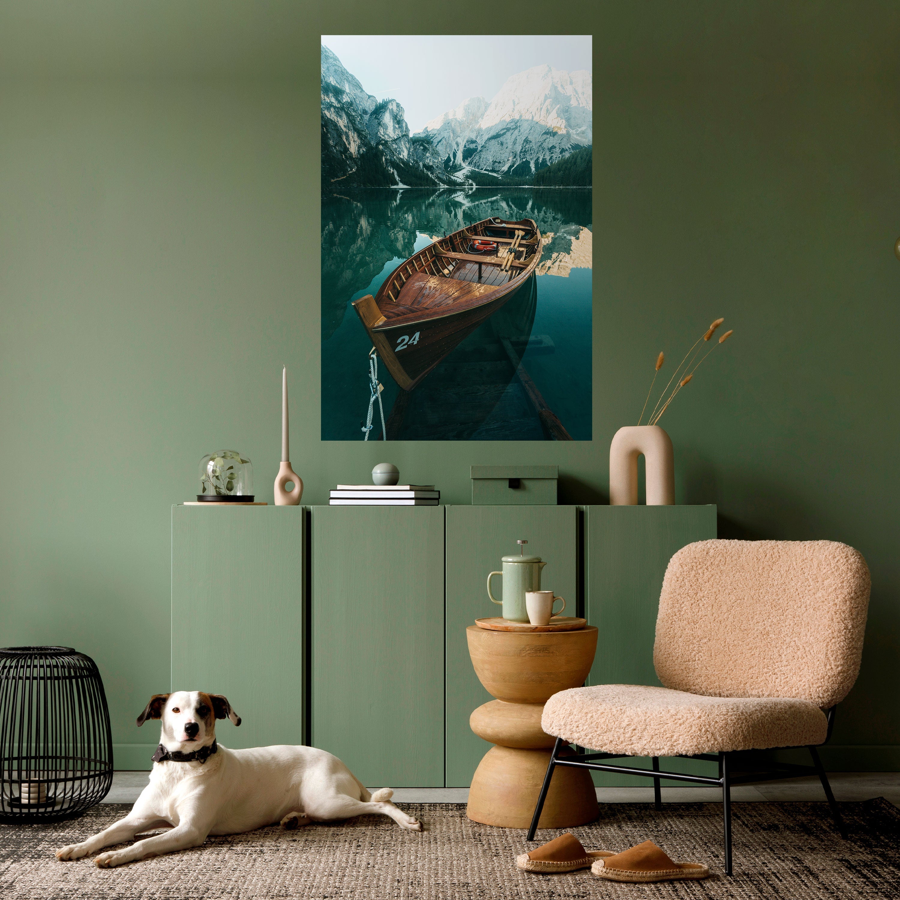 Affiche verticale autocollante STILL WATERS