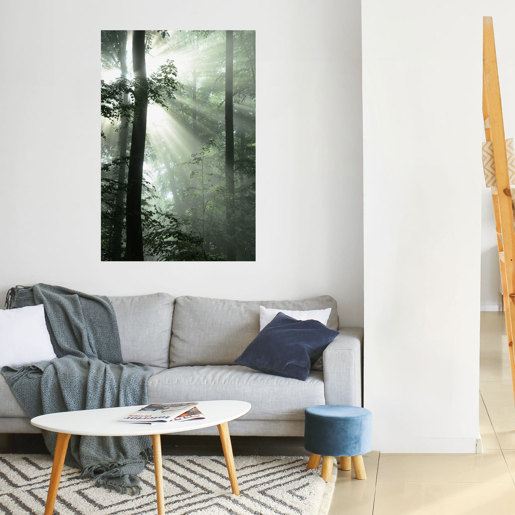 Affiche verticale autocollante « RAYONS DE SOLEIL MYSTIQUE »