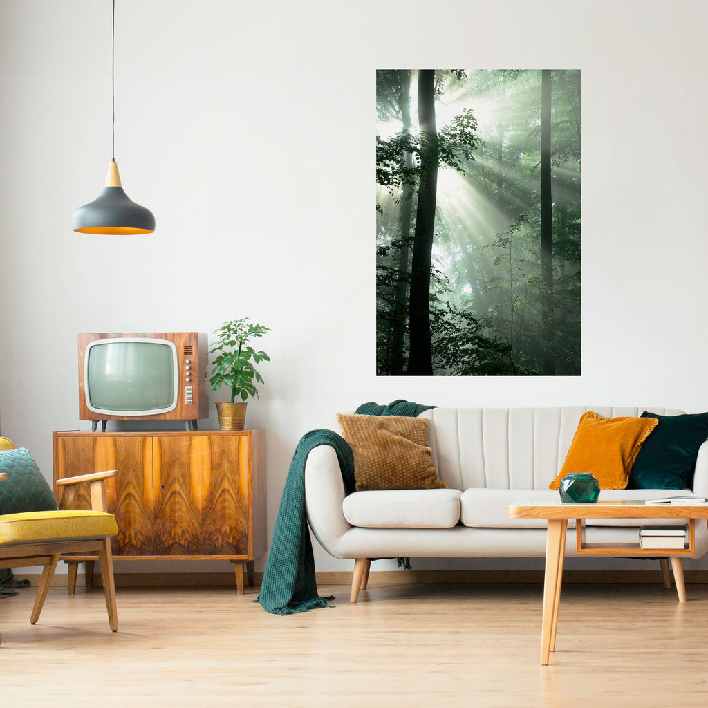 Affiche verticale autocollante « RAYONS DE SOLEIL MYSTIQUE »