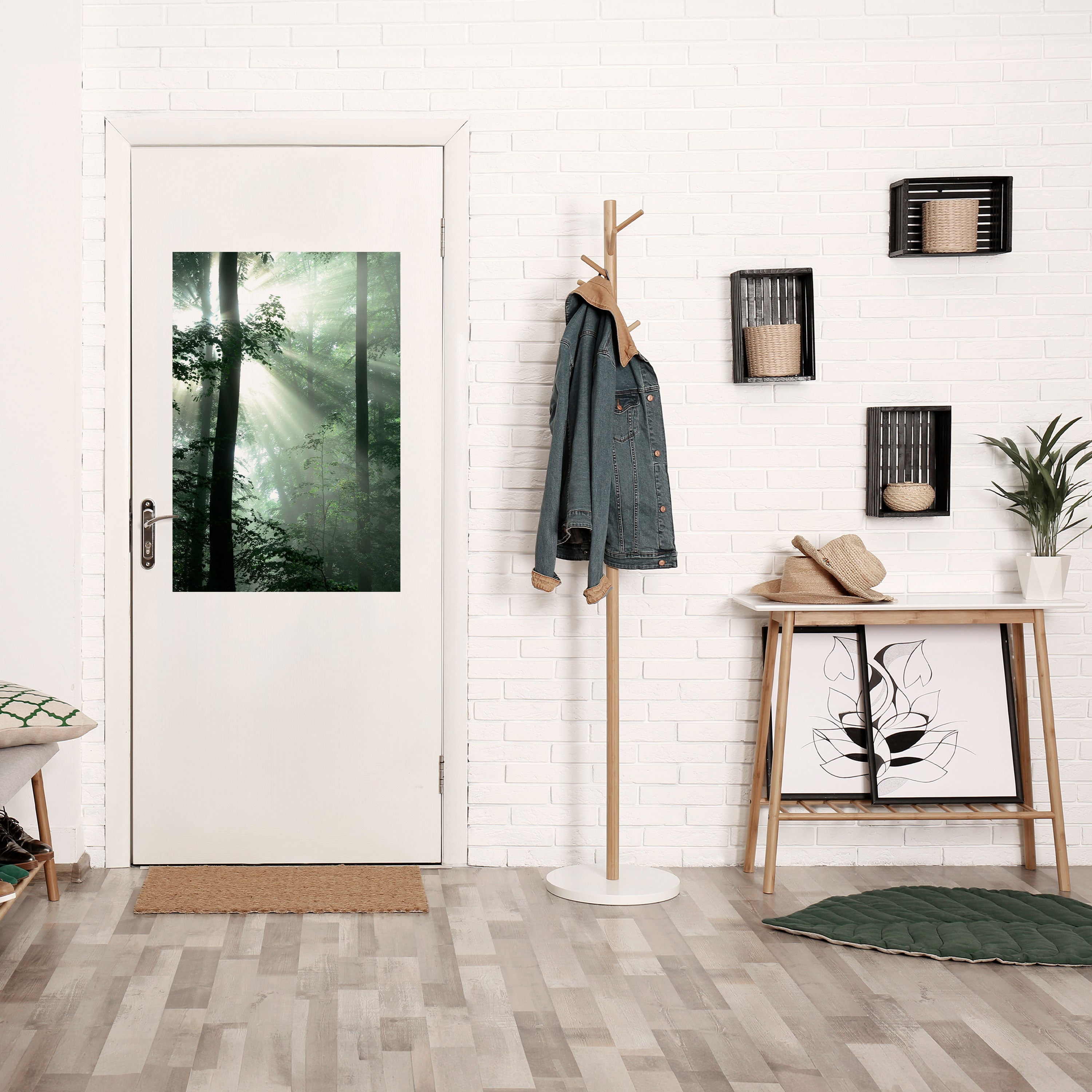 Affiche verticale autocollante « RAYONS DE SOLEIL MYSTIQUE »