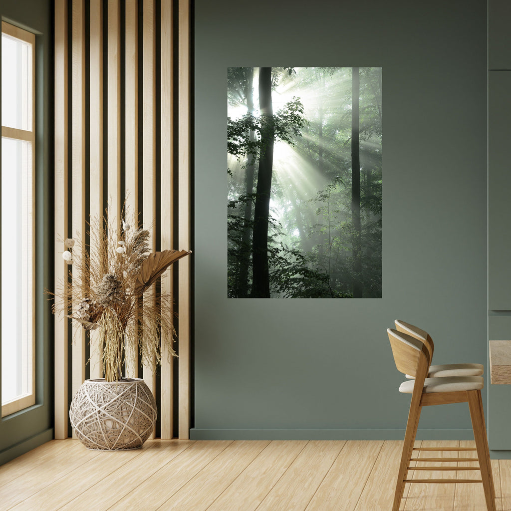 Affiche verticale autocollante « RAYONS DE SOLEIL MYSTIQUE »