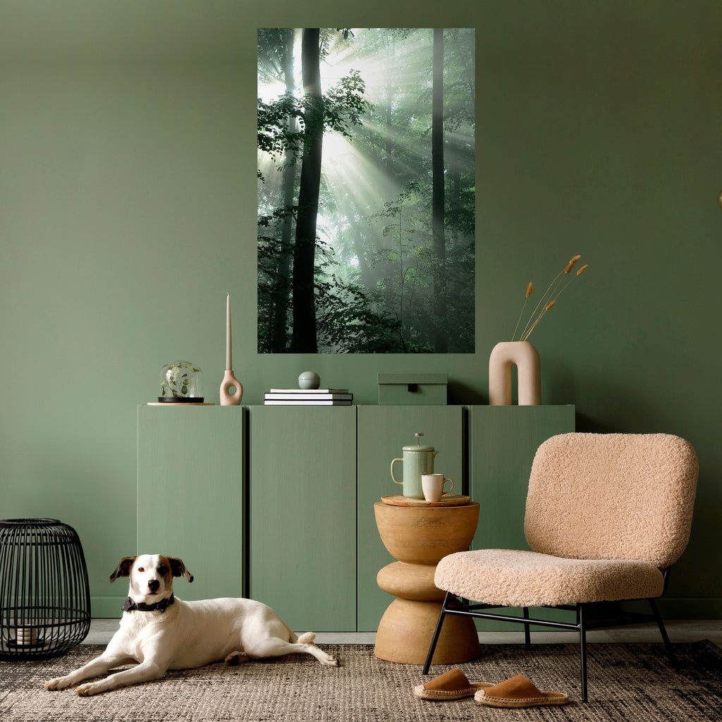 Affiche verticale autocollante « RAYONS DE SOLEIL MYSTIQUE »